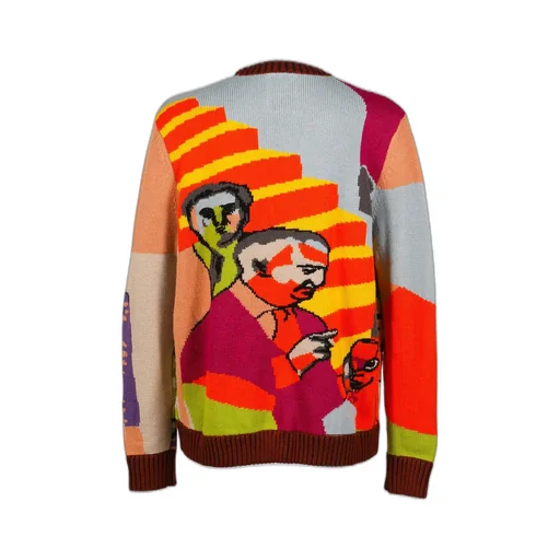 Two Step Hand Embrioderd Sweater / Multi