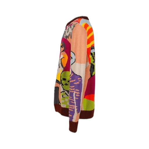 Two Step Hand Embrioderd Sweater / Multi