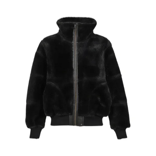 Double Sided Sherpa Jacket / Blk