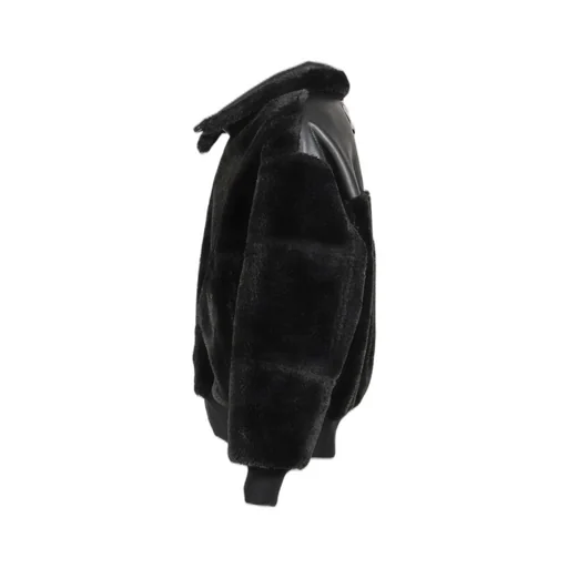 Double Sided Sherpa Jacket / Blk