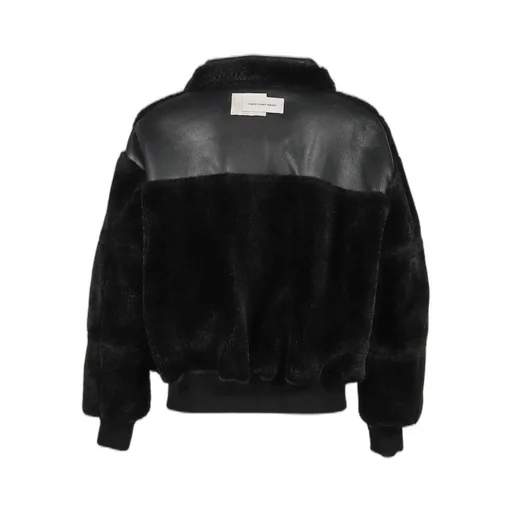 Double Sided Sherpa Jacket / Blk