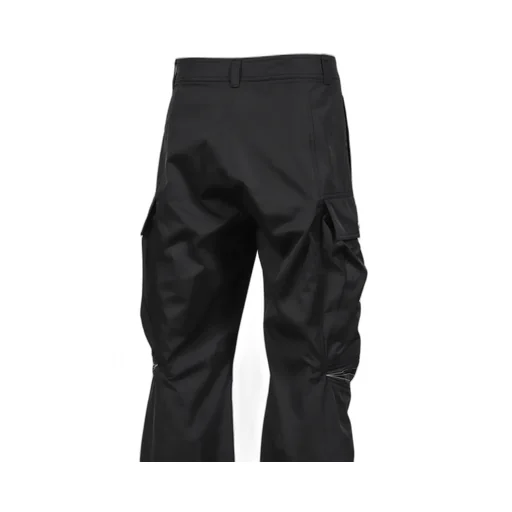 Articulated Knee Dart Cargo Trousers / Blk