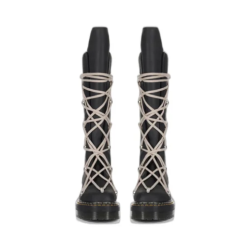 1B60 Quad Sole Pentalace Boot / Blk
