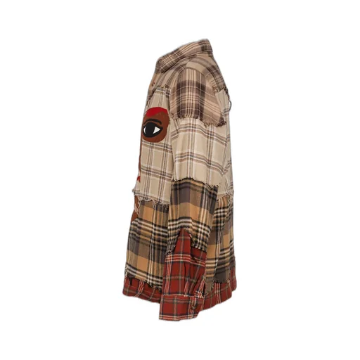 Patchworked Flannel / Red Multi