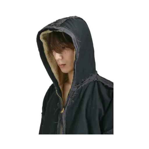 Blackmeans × Kamiya Deconstructed Zip Parka / Blk