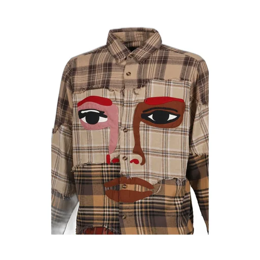 Patchworked Flannel / Red Multi
