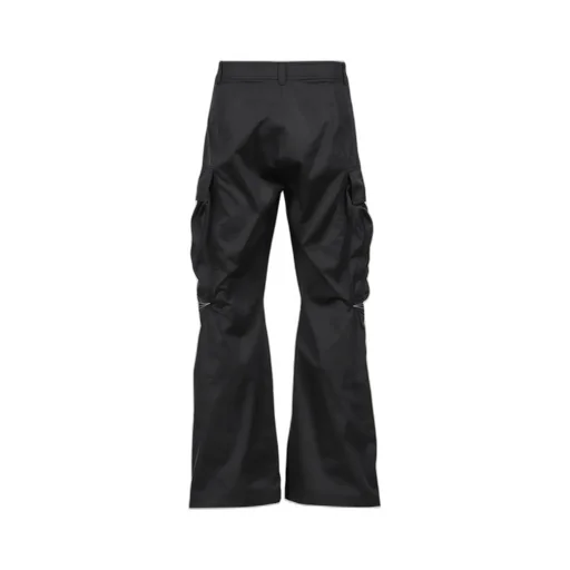 Articulated Knee Dart Cargo Trousers / Blk