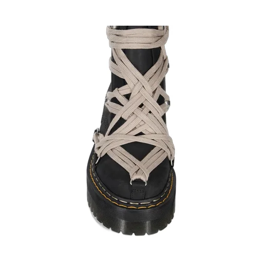 1460 Quad Sole Megalace Boot / Blk