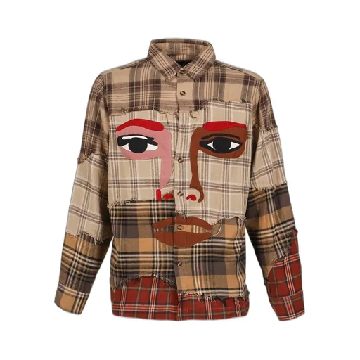 Patchworked Flannel / Red Multi