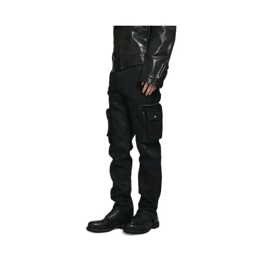 Waxed Combat Pants / Black