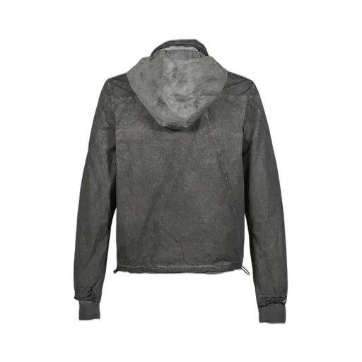 Diagonal Zip Explorer Jacket / Object Dyed Gray