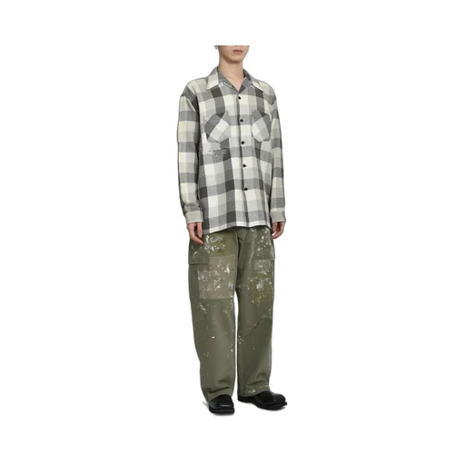 Paint Stained Usmc P-44 Hbt Trousers / Paint Stained Od