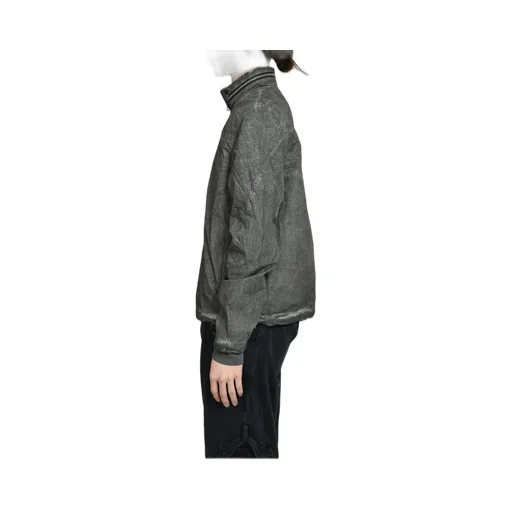 Diagonal Zip Explorer Jacket / Object Dyed Gray