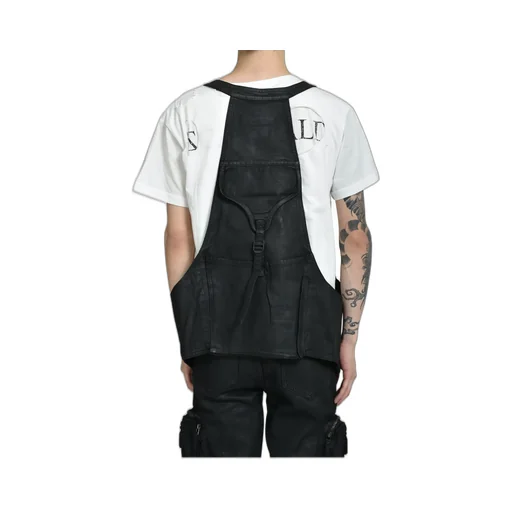 Waxed Utility Vest / Waxed Black