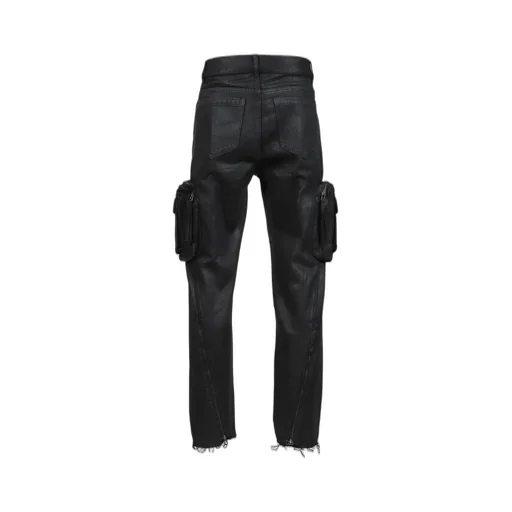 Waxed Combat Pants / Black