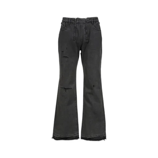 Sun Faded Double Zip Denim / Faded Gry