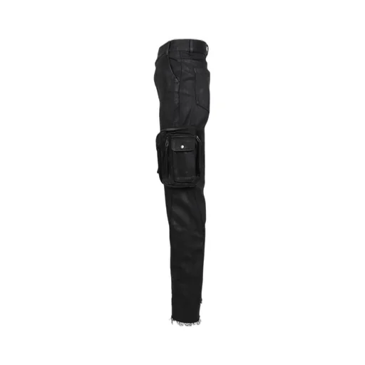 Waxed Combat Pants / Black