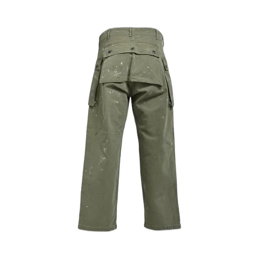 Paint Stained Usmc P-44 Hbt Trousers / Paint Stained Od