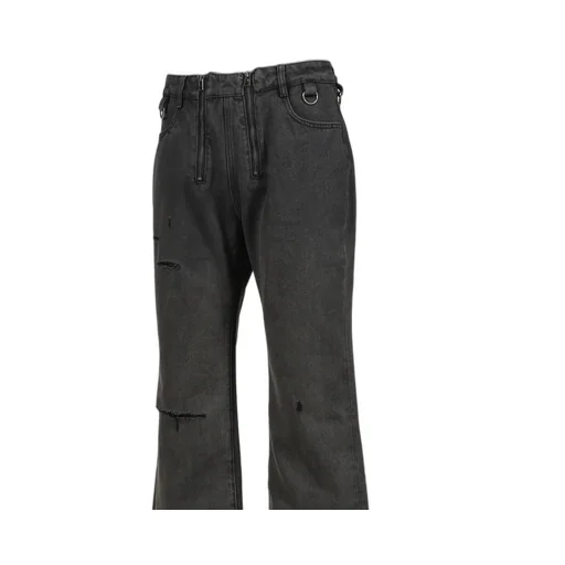 Sun Faded Double Zip Denim / Faded Gry