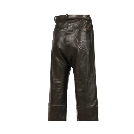 Cracking Coated Wide Pants .14 / Brw