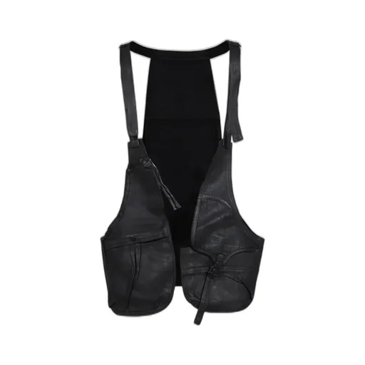 Waxed Utility Vest / Waxed Black