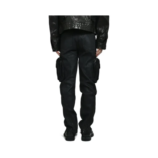 Waxed Combat Pants / Black