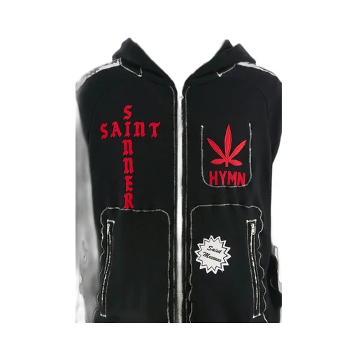 Alm_Zip Hoodie / Black
