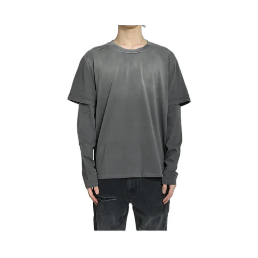 Sun Faded Double Layer Tee / Faded Gry