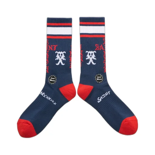 Socks/Sinner / Blu/Red