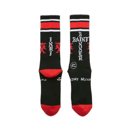 Socks/Sinner / Black/Red