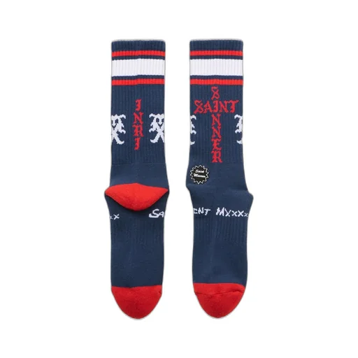 Socks/Sinner / Blu/Red