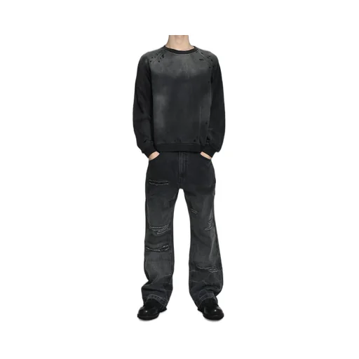 Cropped Shotgun Jersey / Washed Black