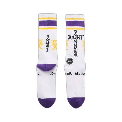 Socks/Sinner / White/Pur