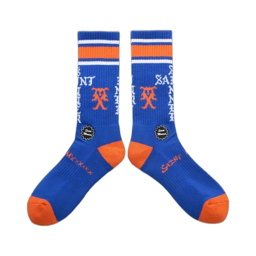 Socks/Sinner / Blu/Org/Wht