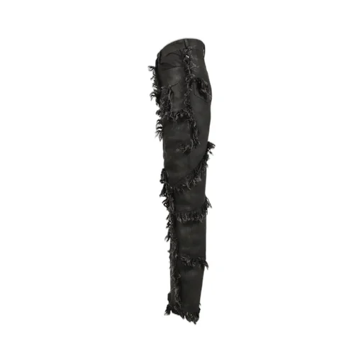 Shred Skirt Pants / Black