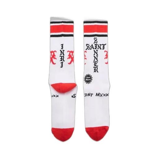 Socks/Sinner / Wht/Red