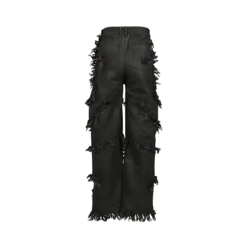 Shred Skirt Pants / Black