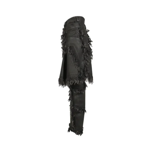 Shred Skirt Pants / Black