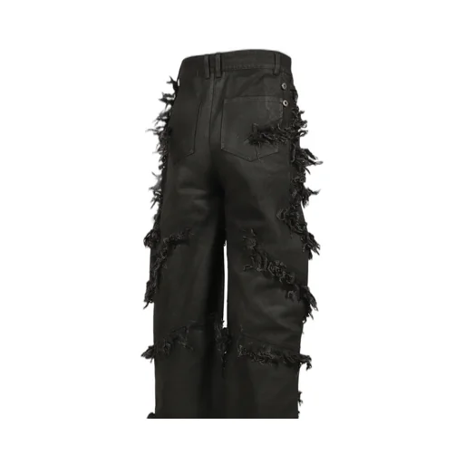 Shred Skirt Pants / Black