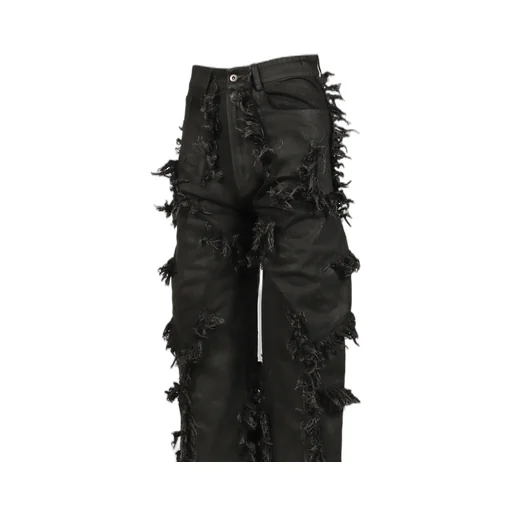 Shred Skirt Pants / Black