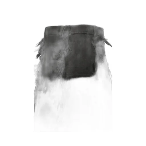 Shred Skirt Pants / Black