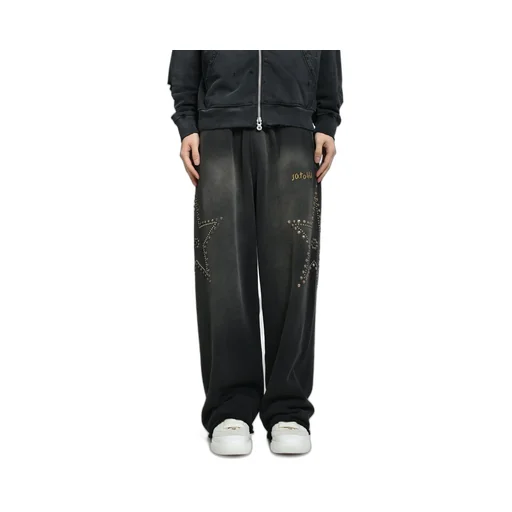 Star Studded Sweatpant / Black
