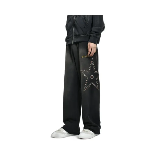 Star Studded Sweatpant / Black