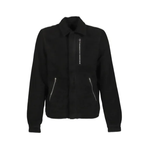 Concealed Zip Front Jkt / Black