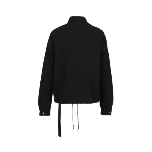 Concealed Zip Front Jkt / Black