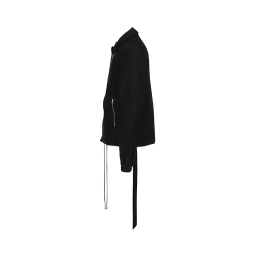 Concealed Zip Front Jkt / Black