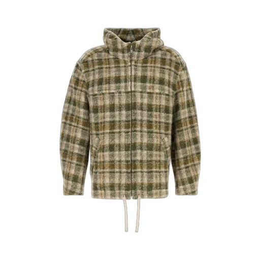 Isabel Marant Checked Zipped Hooded Jacket