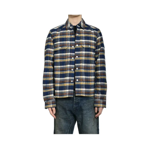 Cropped Outershirt / Gasoline Plaid