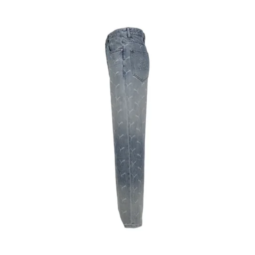 Laser Monogram Denim / Faded Denim-Aop