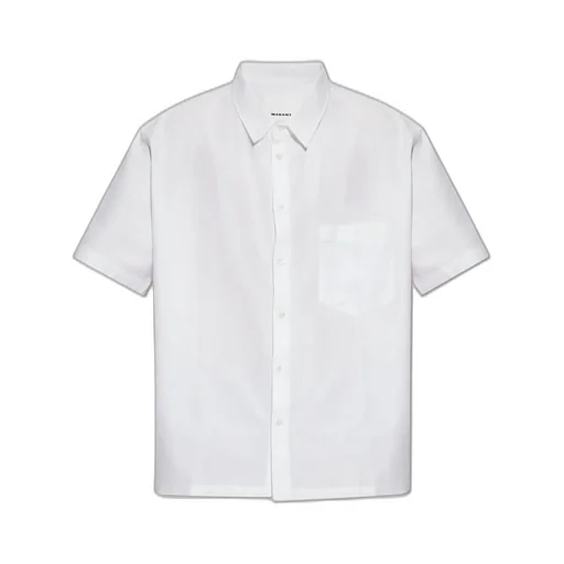Isabel Marant Iggy Logo Embroidered Short-Sleeved Shirt